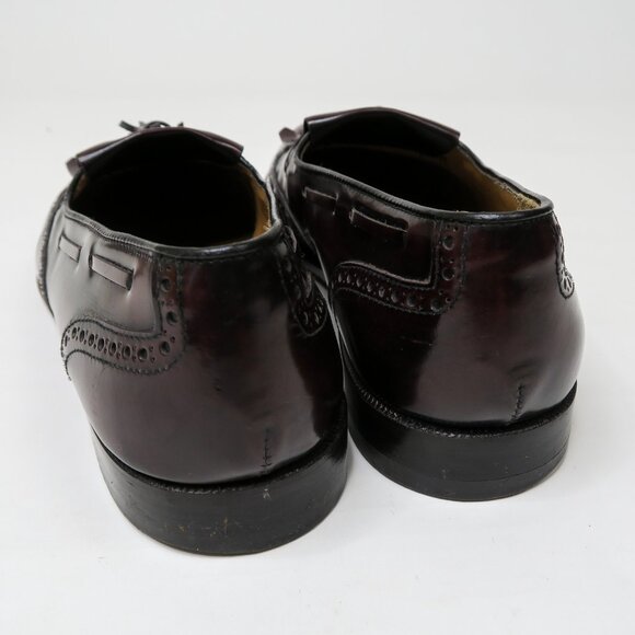 Vintage 90s Mario Bruni Burgundy Leather Tassel Loafer main image 11